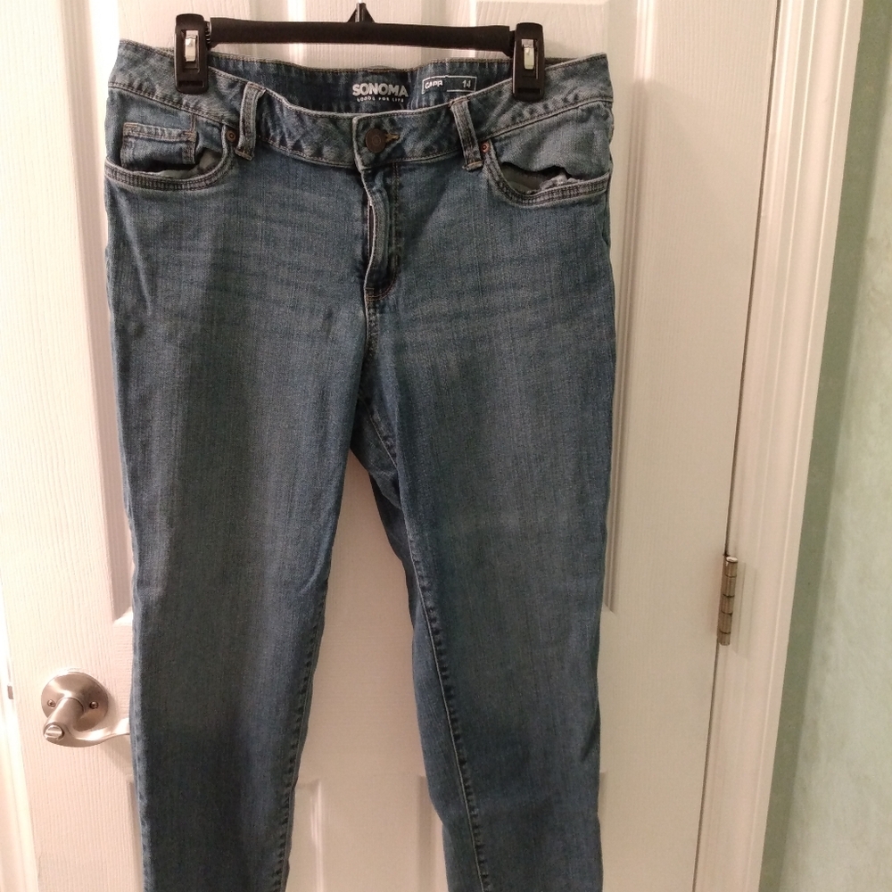 Women's Good Sonoma sz 14 Jean Capris